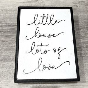 NEW wood sign Little House Lots of Love